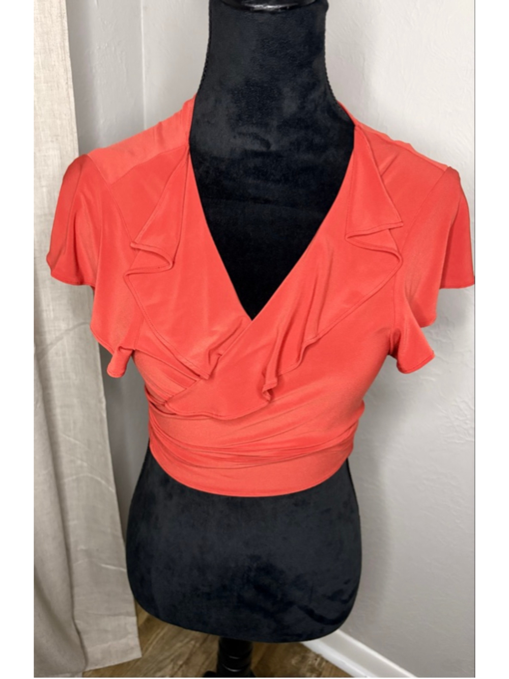 Perceptions New York Orange Wrap Top 14